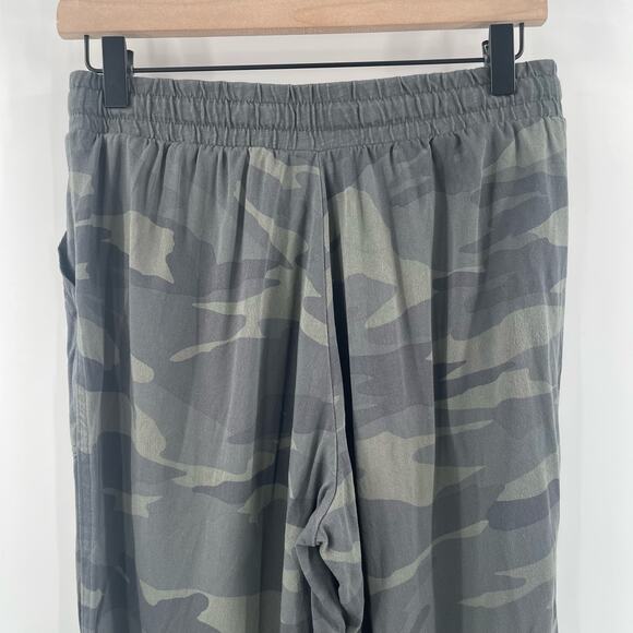SANCTUARY Jogger Pants Size Small Camo Camouflage Green Elastic Waist Casual - Picture 7 of 13